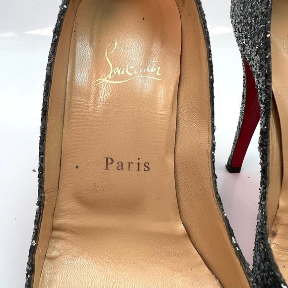 🌷❤️‍🔥FINAL SALE 🔥 NO OFFERS🌷💥Christian Louboutin Very Prive 120 Pumps 38 - Picture 4 of 7